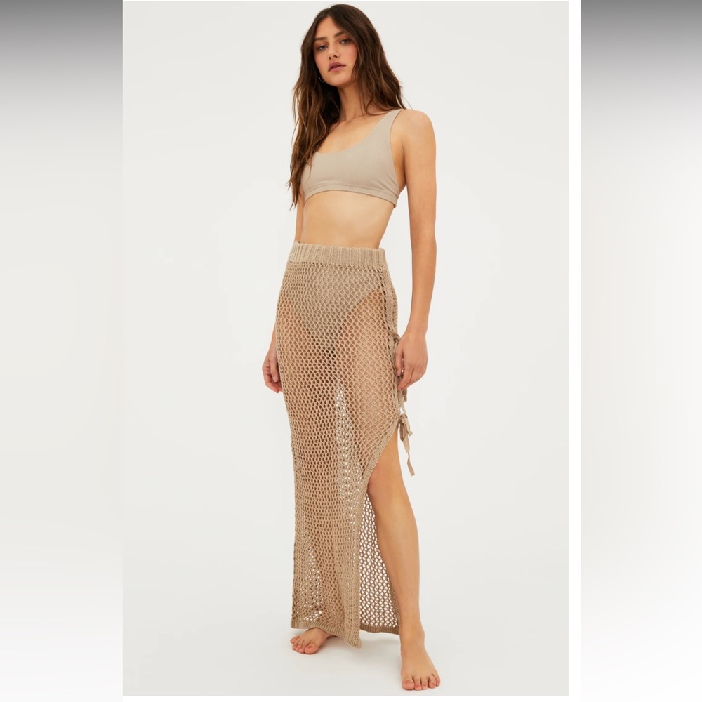 NWT Beach Riot Deborah skirt tan size Small